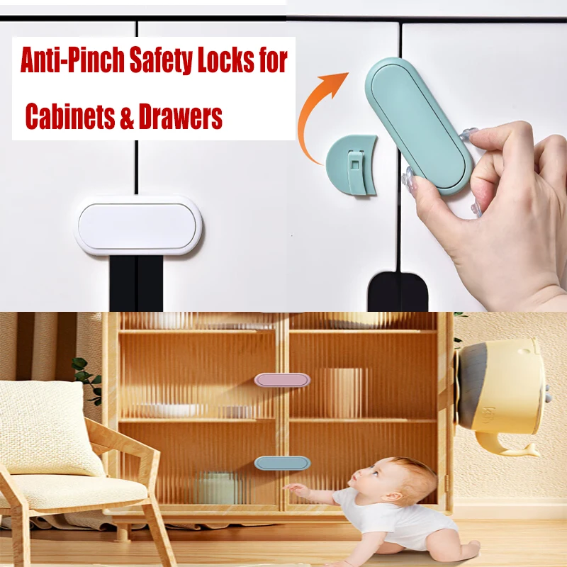 

Защелка, защита двери шкафа, 5 шт., детский ящик, безопасность для детей, защита от защемления рук, невидимый замок, противоположный дверной замок для гардероба