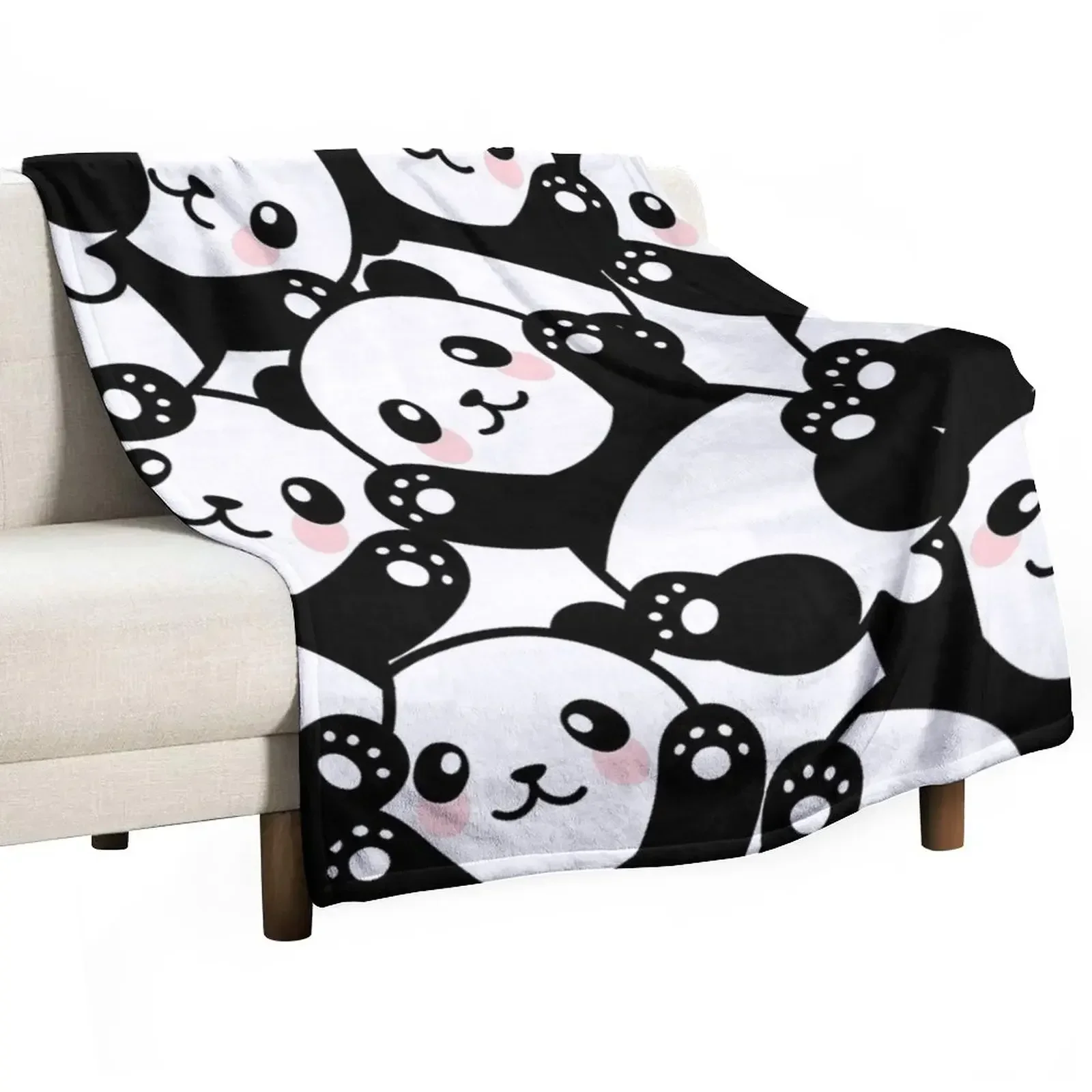 

Cute Cartoon Panda Pile Throw Blanket Baby Bed covers Blankets