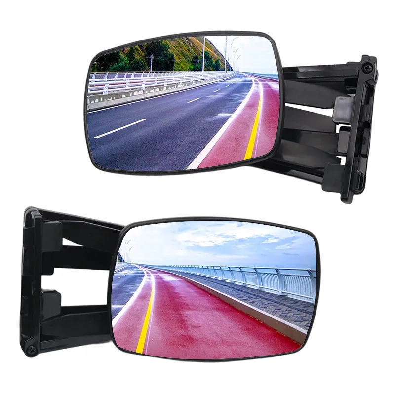

RV trailer extended field of view rearview mirror high definition large field of view pair of modified rearview mirrors