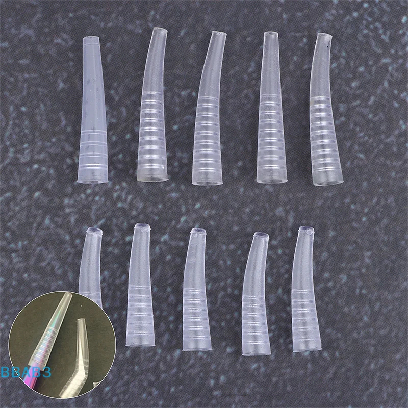 【B】10/20Pcs Eyelashes Tweezers Silicone Covers Tweezers Tips Protect Case Prevent Hit Eyelashes Extension Supplies Accessories