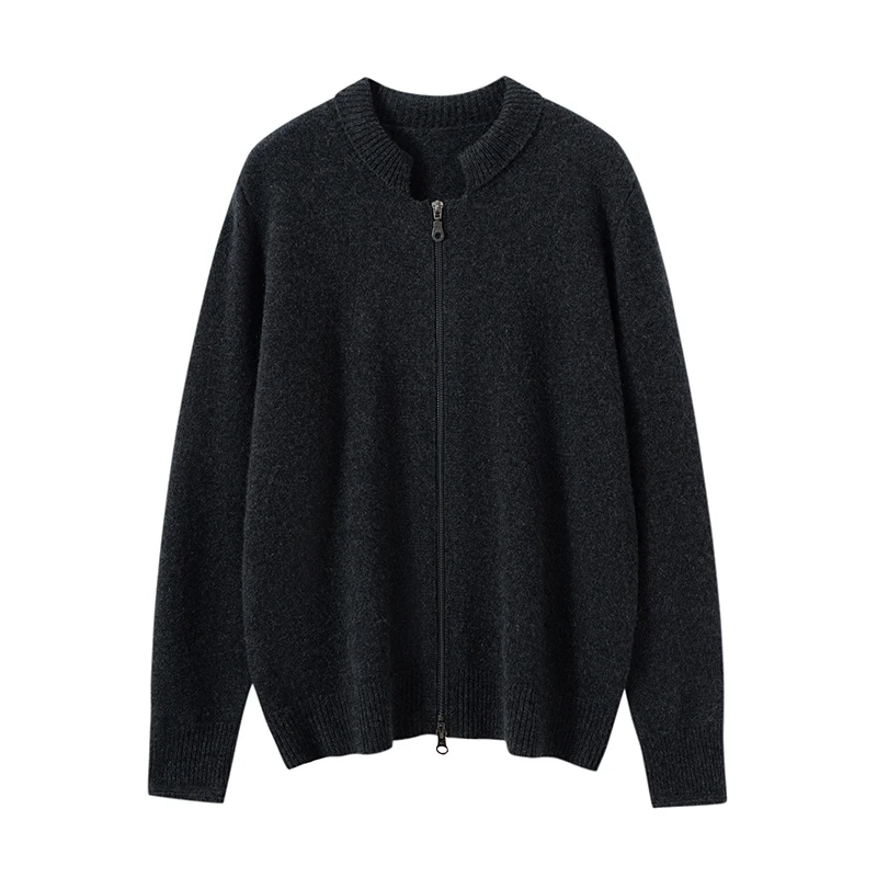 2025 Hot Sale 100% Cashmere Cardigan Women Coat Autumn Winter Warm Jacket Long Sleeve Soft Sweater Female Knitwear Outwear