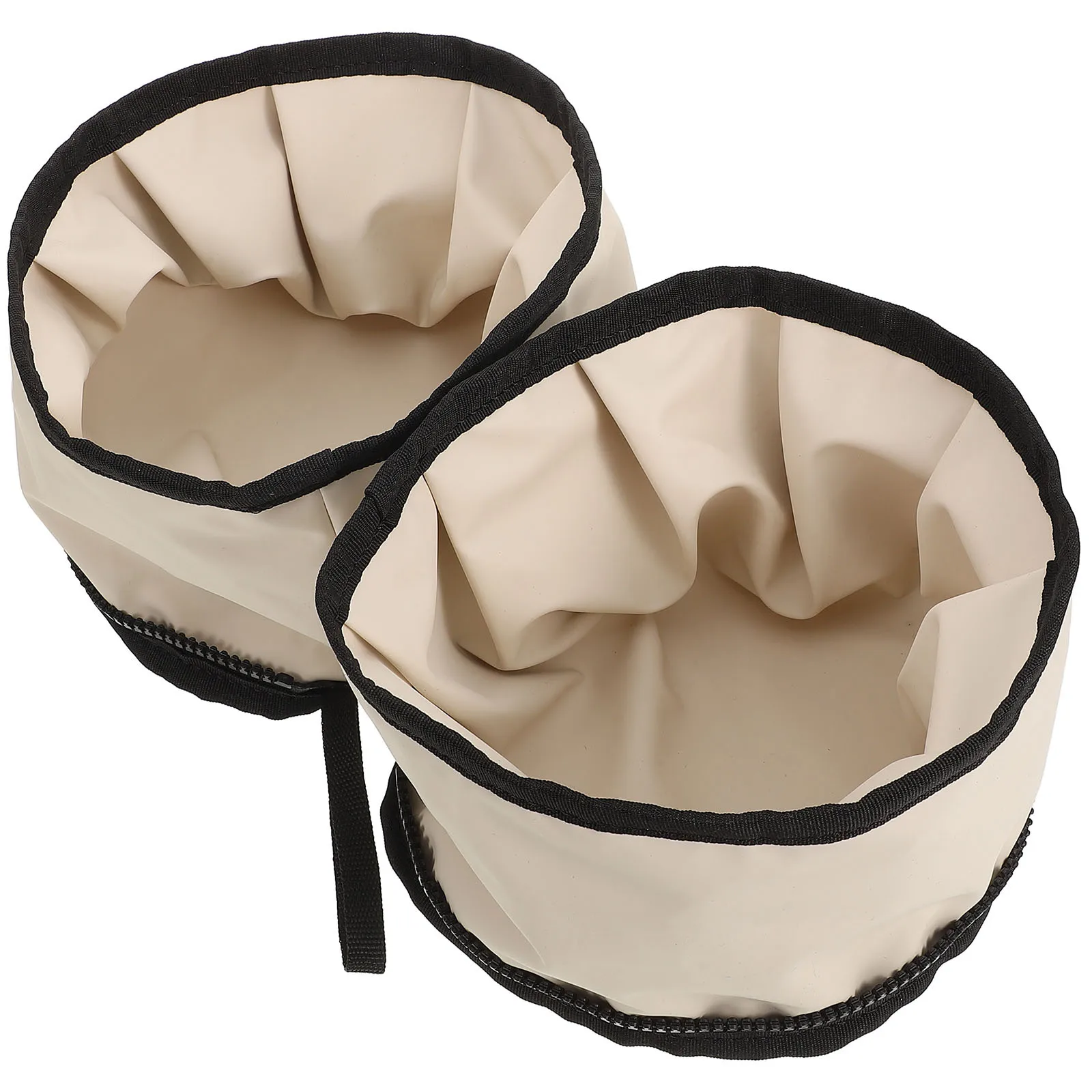 أكسفورد القماش سحاب عازل للماء للطي الكلب السلطانية المحمولة الحيوانات الأليفة السفر طبق سهلة التخزين خفيفة الوزن قابلة للطي وعاء الكلب