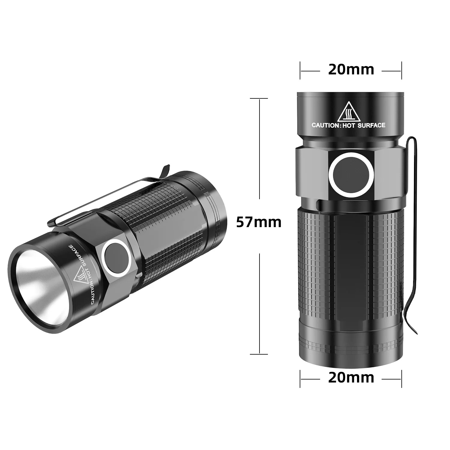 Portable Mini Torch LED USB Rechargeable Flashlight Survival Safety Lamp With Hat Clamp Camping Waterproof Long Range Lantern