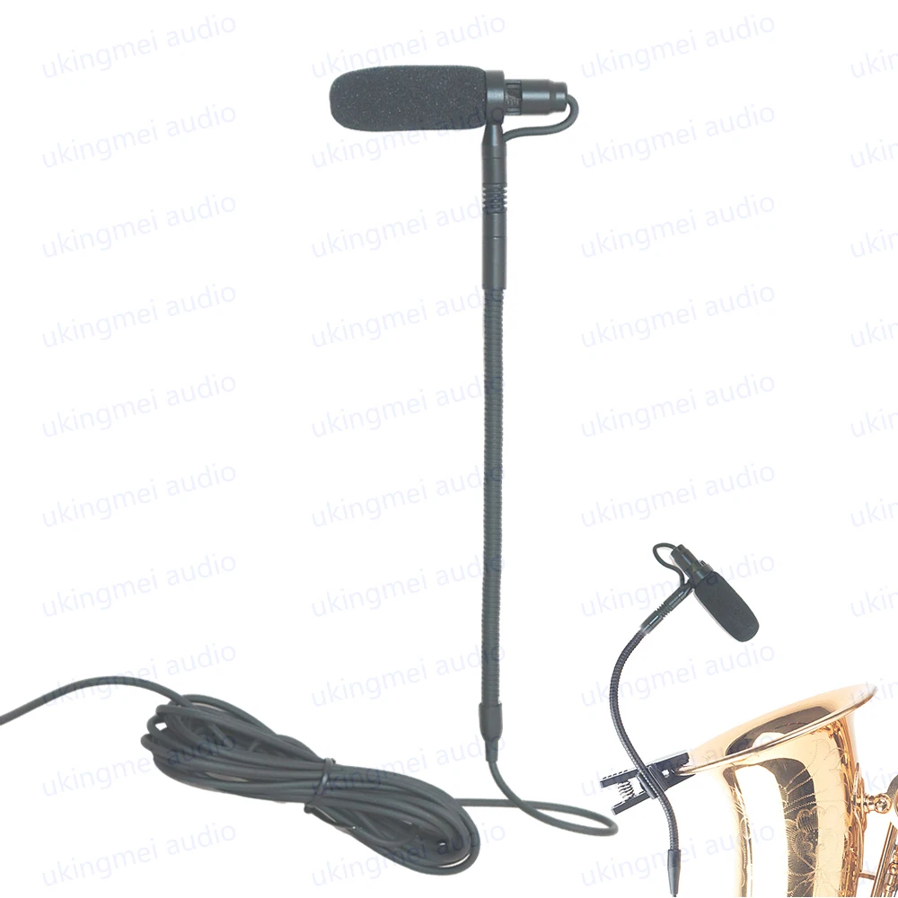 Smile-Microphone cardioïde pour saxophone, microphone musical, microphone à condensateur pour Shure Sennheiser AKG, émetteur sans fil avec ceinture