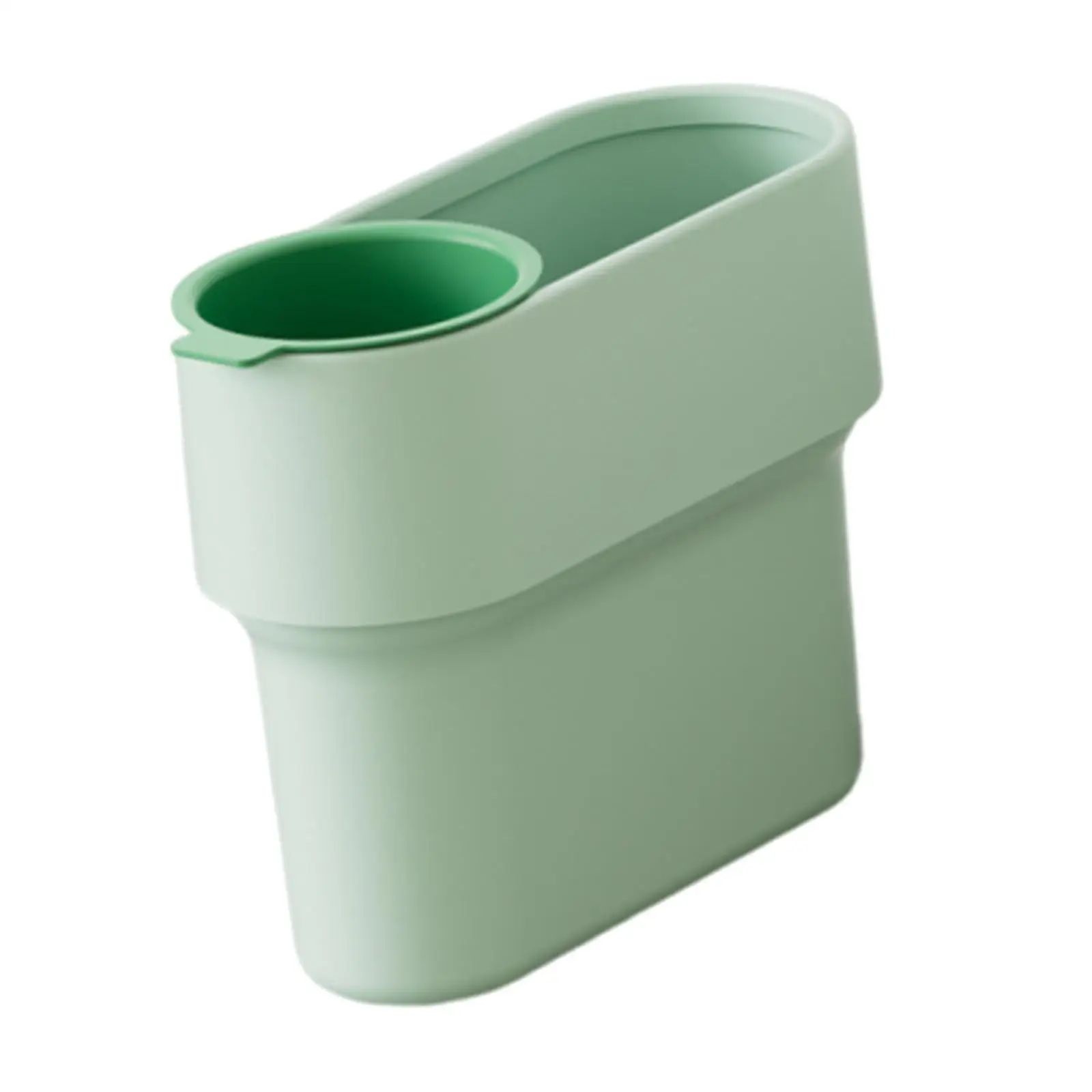 Trash Can with Detachable Mini Cup Easy Waste Sorting Space Saving Fashion Wastebasket for Entry Home Guestroom Dorm Bathroom