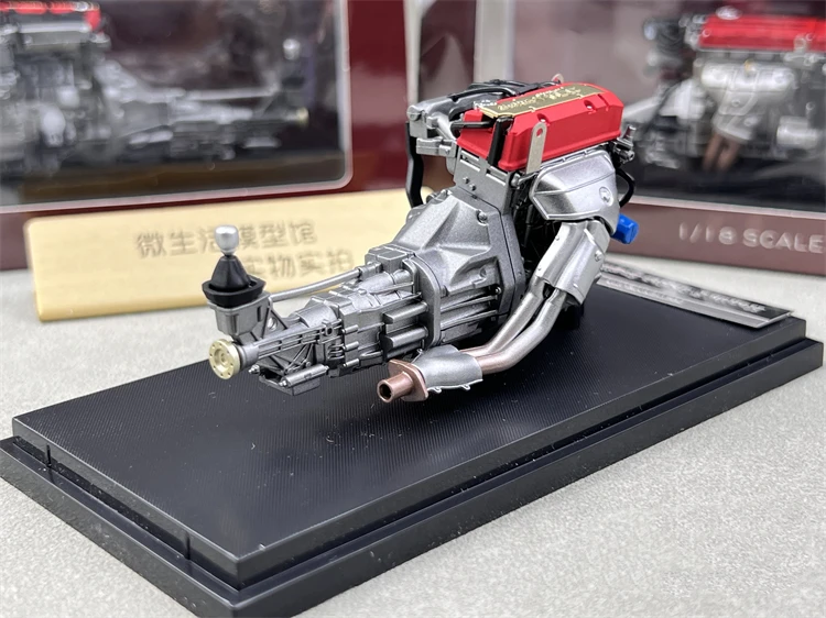 MH 1:18 4G63T VR38DETT RB26DETT K20C modelo de motor simulación edición limitada plástico Metal estático coche modelo juguete para regalo