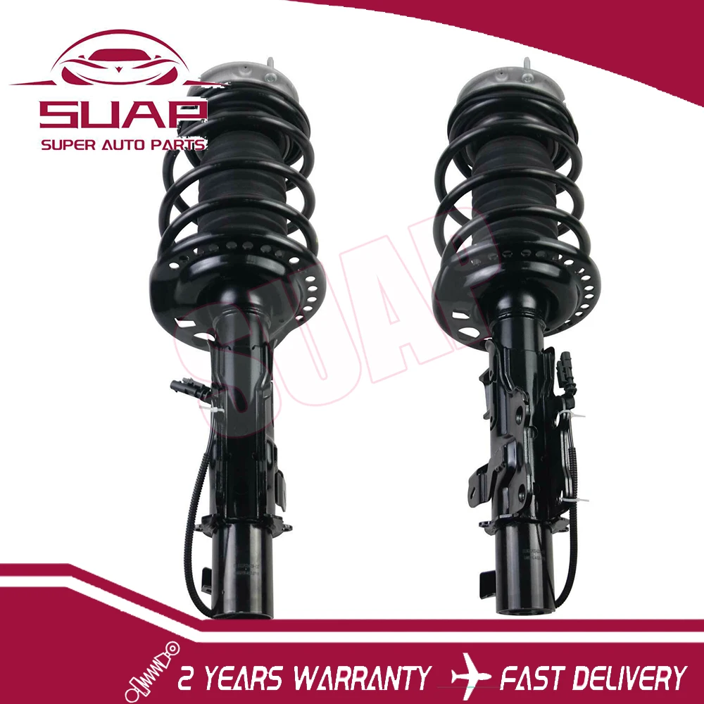 2pcs/Pair Left+Right Front Shock Absorber Assys for Cadillac CTS w/ Electric 2014-20 23247464 23142942 23247465