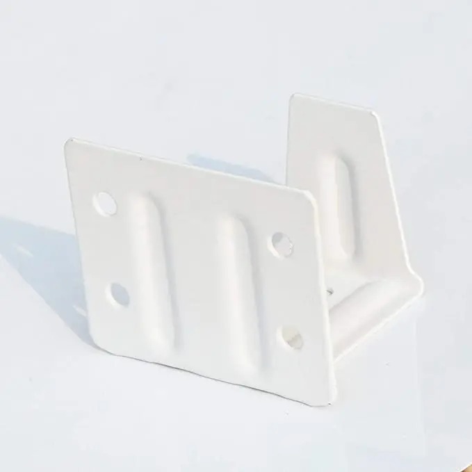 Hotop 4 Pieces White Blind Brackets Low Profile Box Mounting Bracket for Window Blinds (1 x 1 Inch)