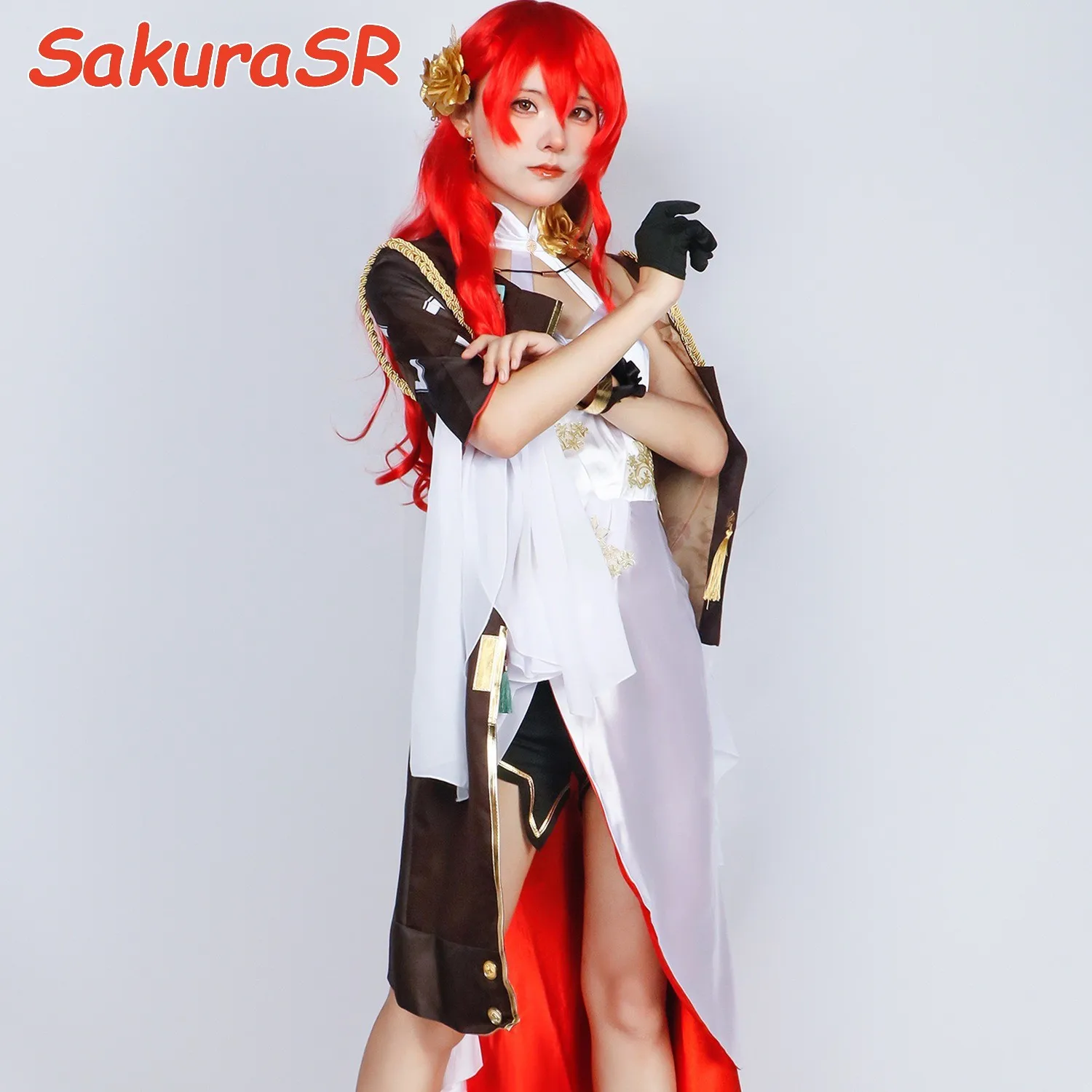 Himeko Cosplay Costume pour femme, Honkai Star Rail, Halloween Outfit, fur s