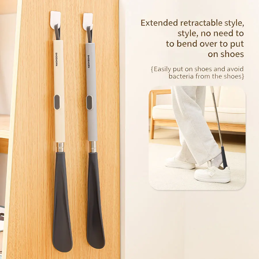 1pcs, Long Handled Stretchable Shoe Puller, Portable and Durable for Home Use, Can Be Lifted Without Bending Over When Going Out