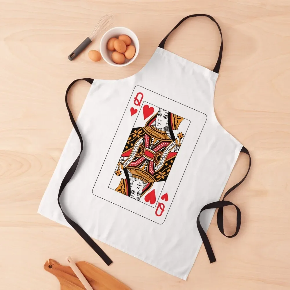 

Queen of Hearts Apron For Man Haircut Korean For Women Kitchen Household Items Useful Apron