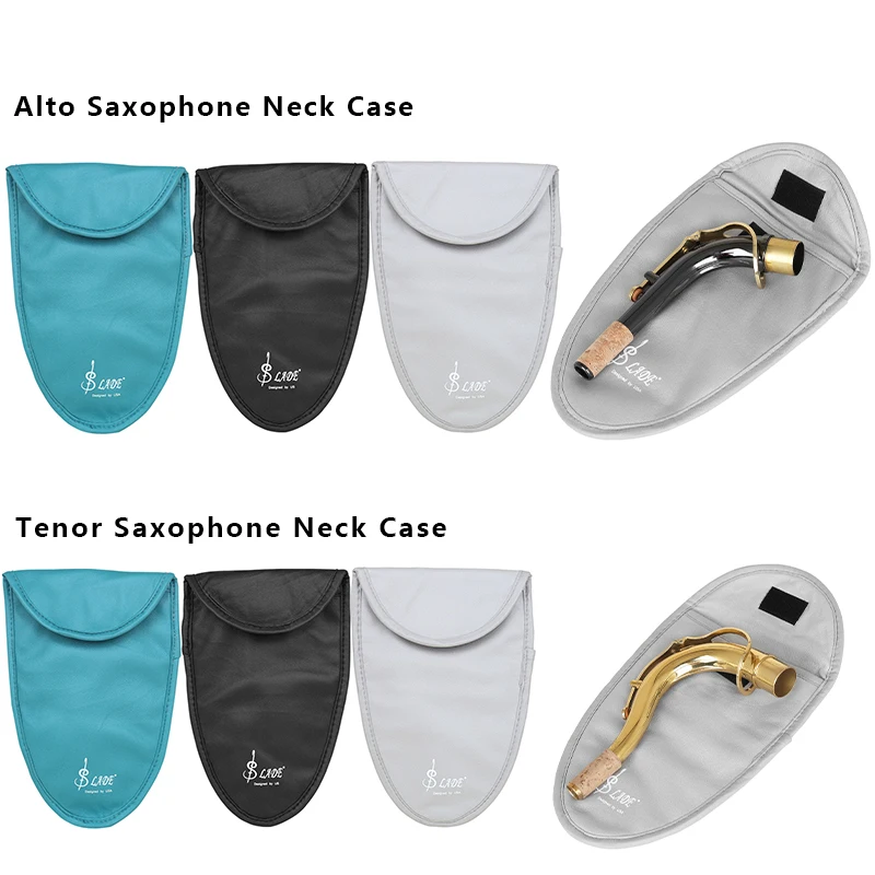 Estojo para Saxofone Alto/Tenor SLADE – Tecido Tecnológico, Forro de Lã Macia, Bolsa Protetora para Pescoço e Boquilha de Saxofone
