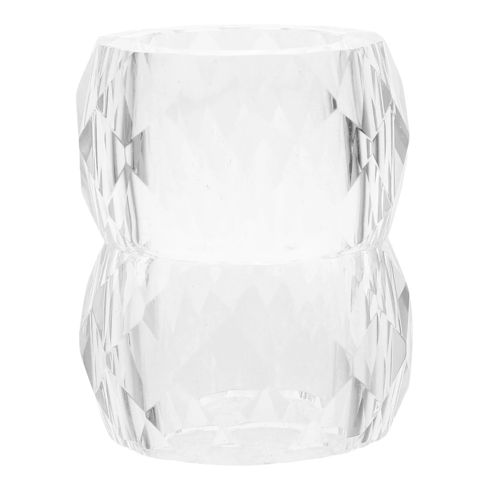 

2pcs Crystal Rings Clear Table Decor Dining Napkin Holder For Wedding Party Holiday Festival Crystal Napkin Rings Use