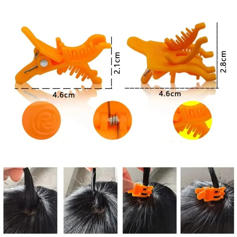 

10Pcs S/L Reusable Perm Hair Lightning Clip Man Hair Curl Styling Clamps Barbershop Hook Loop Hair Rollers Short Hairs Perm Tool