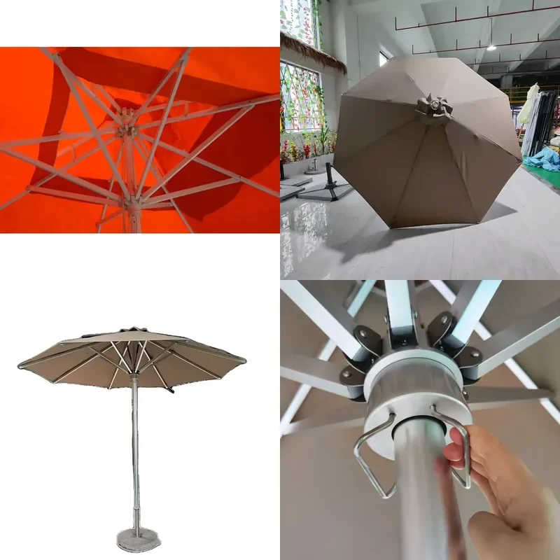 Best Sale 2.7 Meter Round Decorative Garden Rome Umbrella for Outdoor Parasol