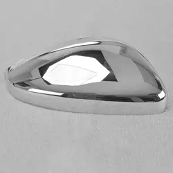 Car Right Side Rearview Mirror Cover Trim Cap Fit For Peugeot 208 2008 2012-2019 Silver Chrome Plastic