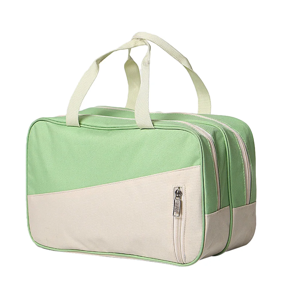 

Wet Dry Separated Waterproof Swim Bag Large Capacity Oxford Fabric Sports Gym Tote Pe Kits Travel Storage Bag Green Khaki