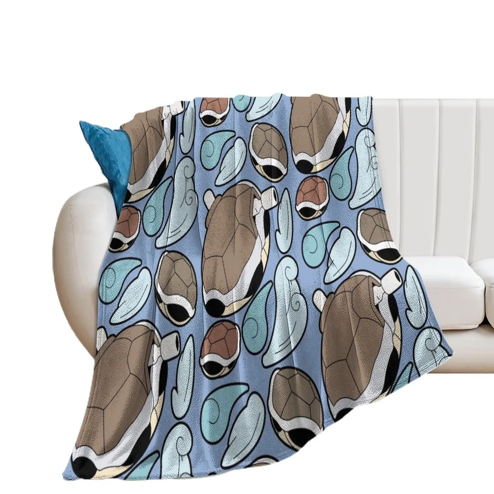 

Shellfish Monster Collage Throw Blanket Flannel Winter beds Camping Plush Blankets