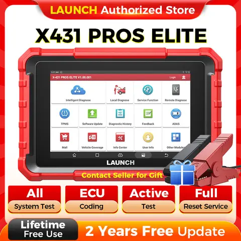 LAUNCH X431 PROS 엘리트 자동차 진단 도구 – OBD2 진단 및 자동 스캐너, 2년 무료 업데이트 제공