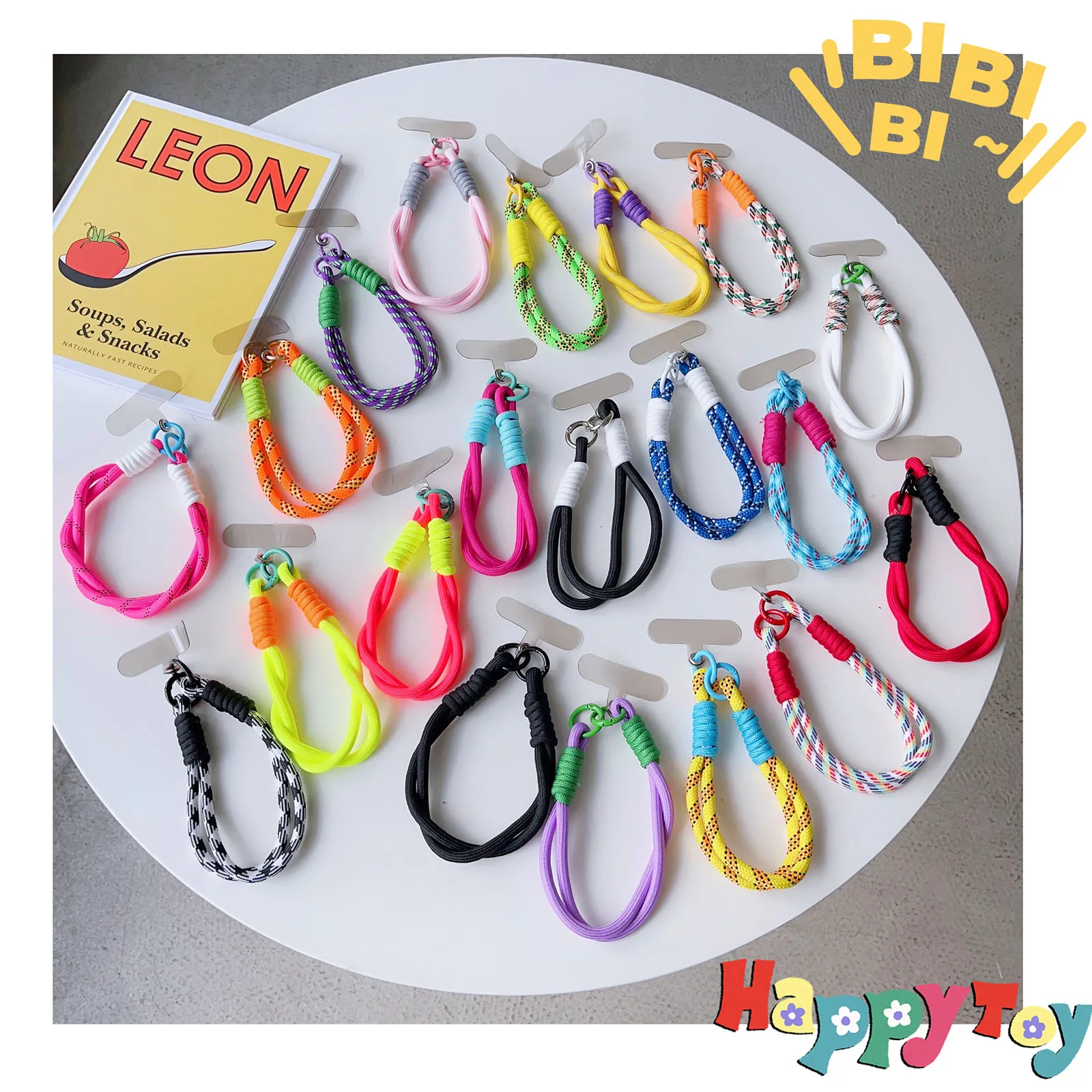 1Pc New Fashion Creative Mobile DYM For Phone lanyard, wrist strap, multi-purpose convenient wrist rope, pure manual lanyard