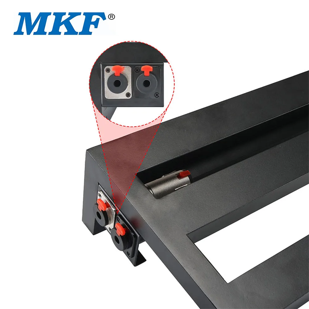 MKF DIY Guitar Effect Pedal Board Side Port Panel Mount Bracket Audio Adaptor Accessories Multiple Sizes Optional 2 3 4 Holes
