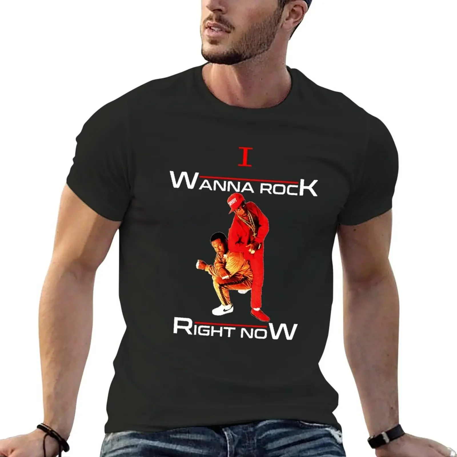 

I Wanna Rock Right Now T-Shirt plus sizes oversizeds new edition graphic t shirts mens t shirts casual stylish