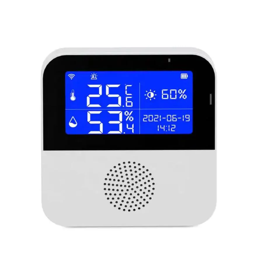 Tuya Wifi Usb Temperatuur Senor Externe Sonde 1M Remote Monitoring Alarm Indoor Thermometer Hygrometer Detector Met Lcd Displa