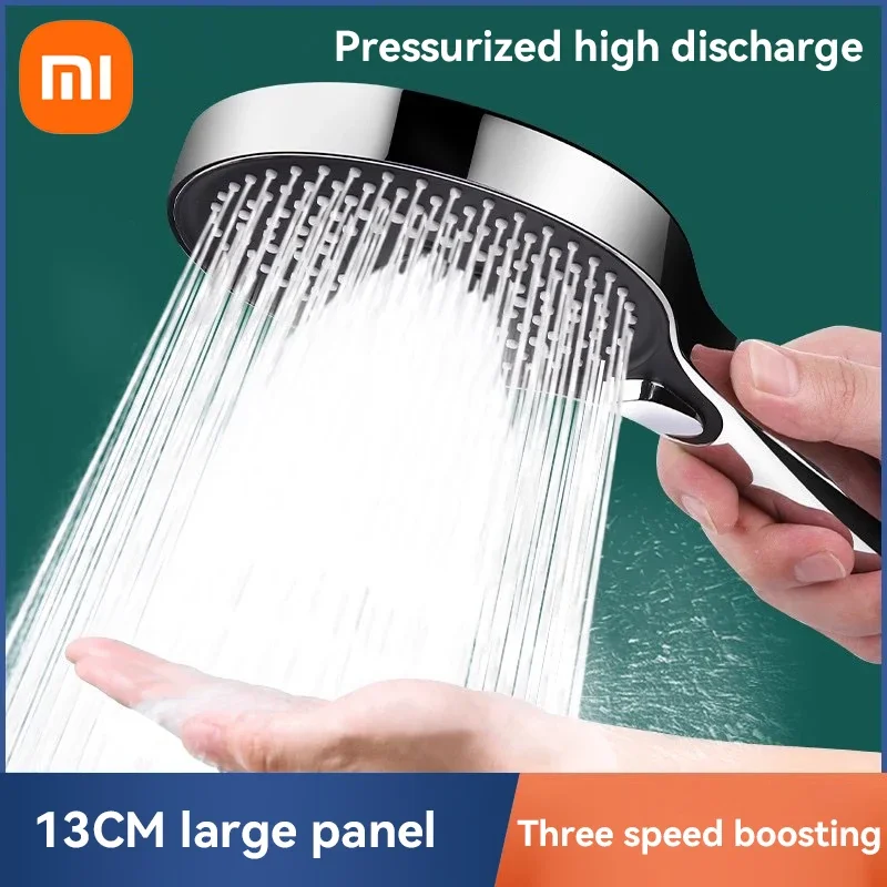 Xiaomi Original Shower Head, Large Panel Booster Shower Set, Water Output, 3-Speed Adjustment, Home Bathroom Facilities