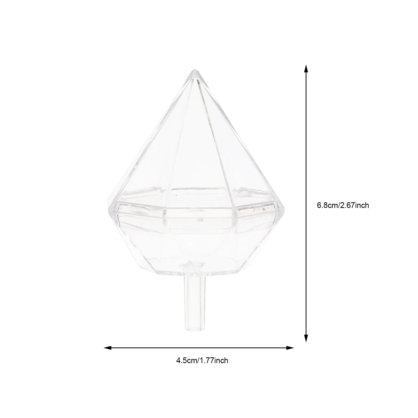 80 Uds. Soporte transparente para ramo de Chocolate, caja de dulces transparente, estuche de embalaje, suministros para fiesta de boda DIY, soporte para Chocolate