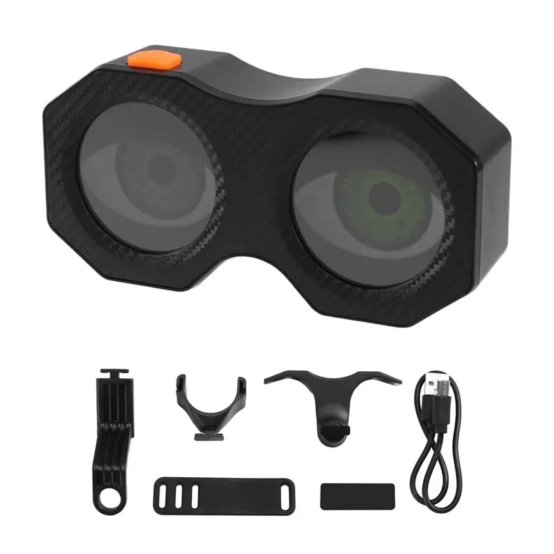 Bicycle Demon Eye Tail Light Electric Bike Demon Eye Tail Light Rechargeable Demon Eye Wireless Demon Eye Dual-Eye