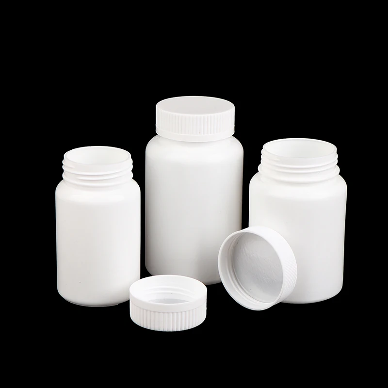 【B】1Pcs Empty Plastic Bottle Food Grade Container Medicine Capsule Pill Refillable Bottle 20ml-200ml