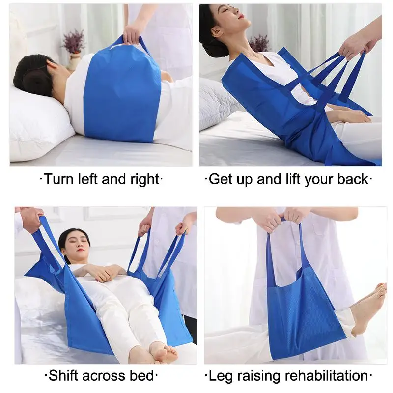 Transport Mat Elderly Bedridden Patient Turning Aid Household Soft Stretcher Transfer Belt Positioning Bed Pad Nursing Shift Pad