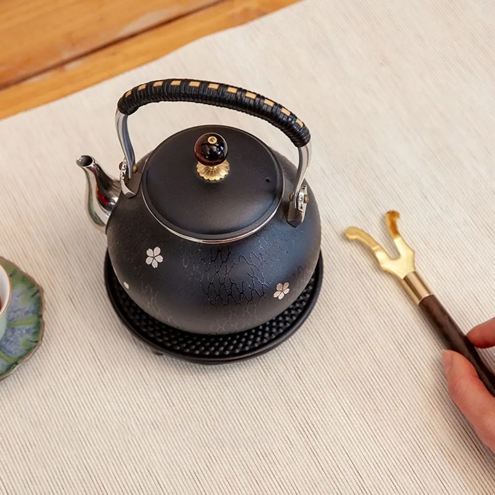 

Durable Anti-Scald Kung Fu Tea Heat Insulation Wooden Handle Clamp Holder Teapot Lid Clip Tea Kettle Cover Fork