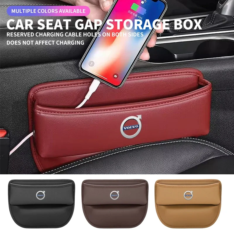 

Car Organizer Box Car Seat Slit Gap Pocket Multifunctional Driver Seat Storage Holder For Volvo V40 V60 V90 XC40 XC60 XC90 S60