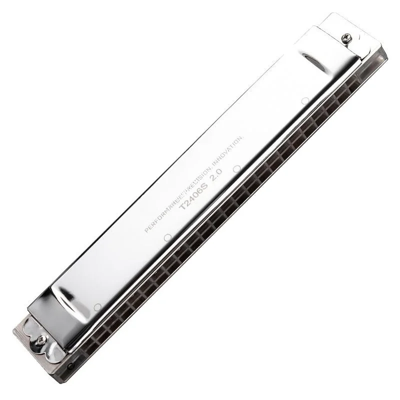 T2406S version 2.0 24-hole slim design polyphonic professional harmonica