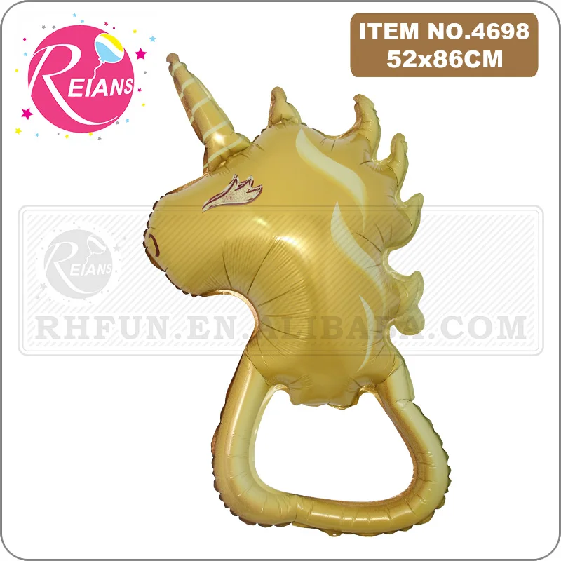 

Animal unicorn bottle opener Big Helium Foil adult Balloon Birthday Wedding Bar Club Party Decoration theme scene decoration