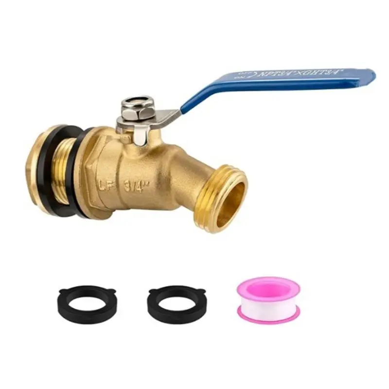 A25F-Water Container Rain Bucket Spigot With Bulkhead Fitting For 5- 55 Gallon Bucket