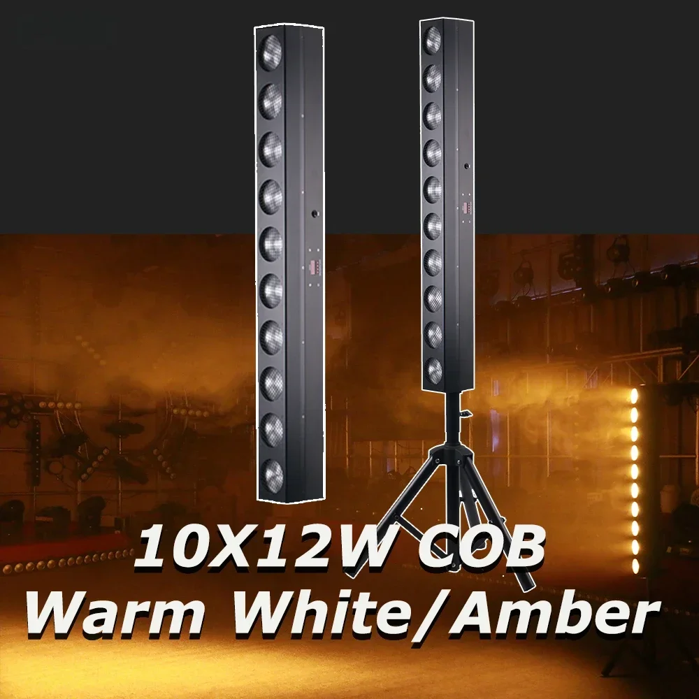 NEW 10x12W  Warm White Blinder Bar Light  High Power Professional Stage Lighting For Party Bar KTV DJ Disco