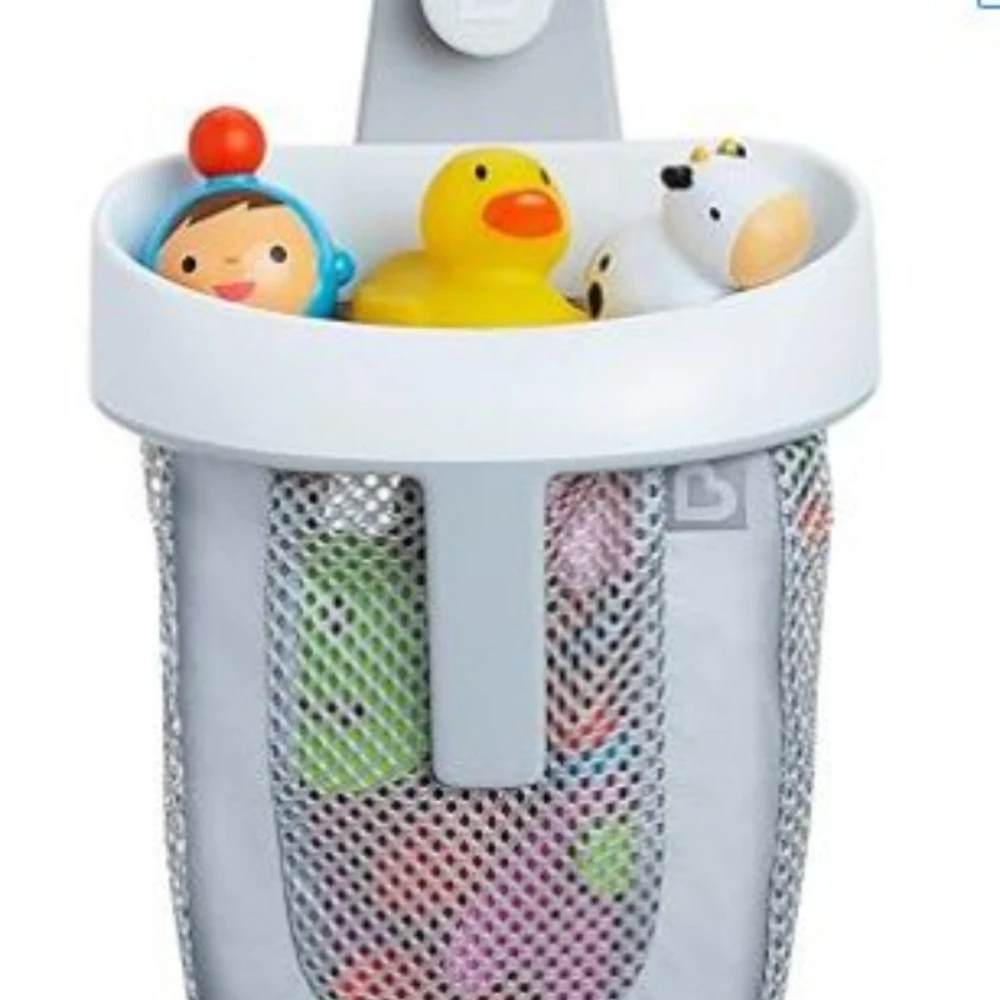 Picture 5: Bath Toy Storage Net ABS Plastic Net Cloth Bag Storage Rack Bathroom Children's Toy Storage Rack 25x21x8cm Bath Baskets