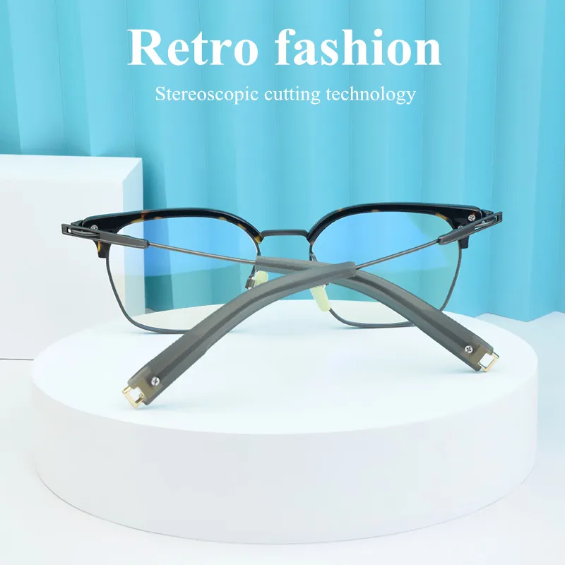 تاغ حزقيا إطار نظارات دائرية الرجال 2025 ريترو مصمم التيتانيوم النظارات DTX107 ماركة نظارات حديثة الطراز النساء إطارات نظارات طبية