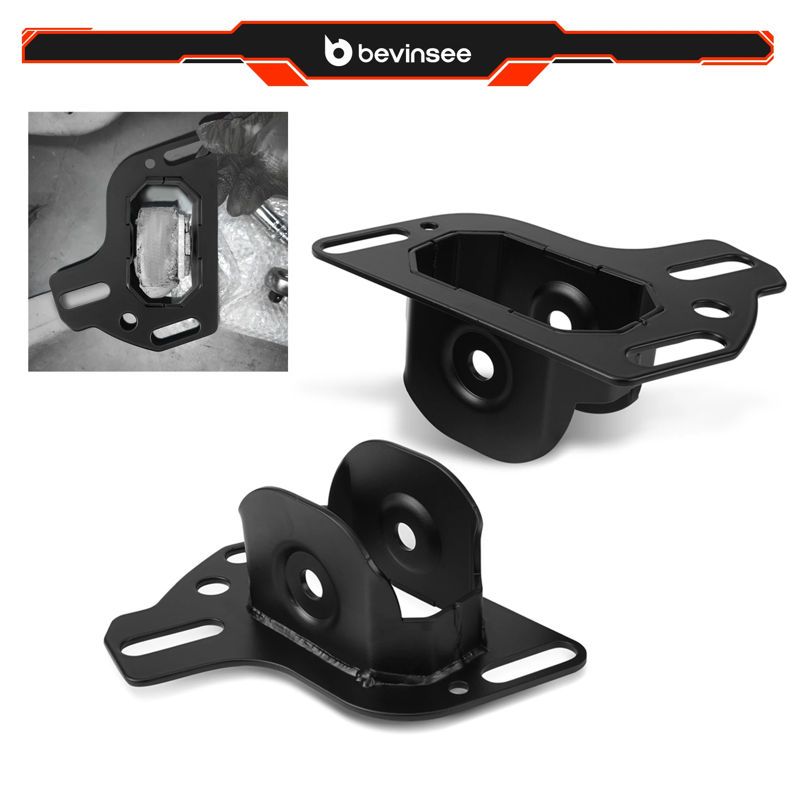 

BEVINSEE Adjustable Rear Toe Brackets Set Drift for BMW E46 E36 Z4 E85/E86 E89, Replace for 33303411877,33303411878,33301096602