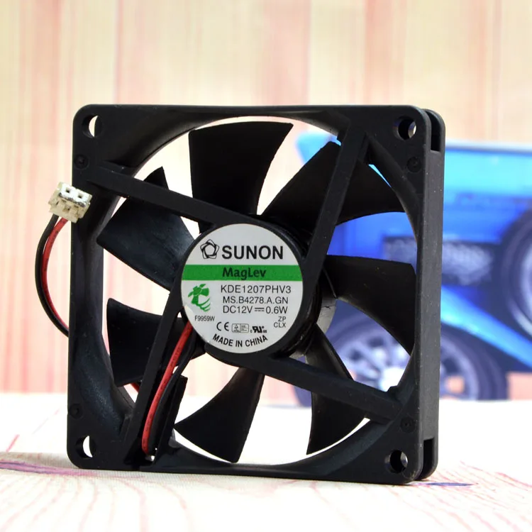 

Sunon SUNON KDE1207PHV3 12V 0.6W 7015 7CM Ultra-Quiet Cooling Fan