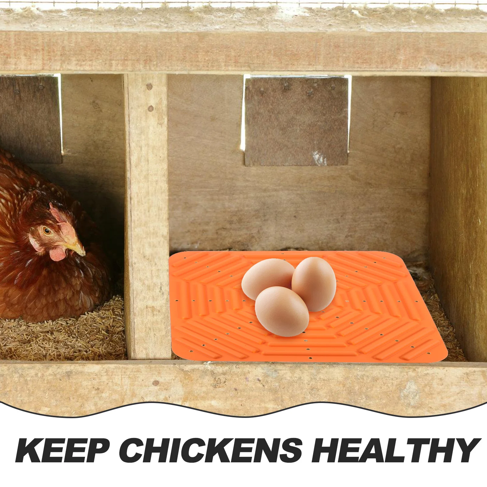 

Egg Laying Silicone Gasket Eggs Chicken Nesting Boxes Pads Silica Gel Bedding for