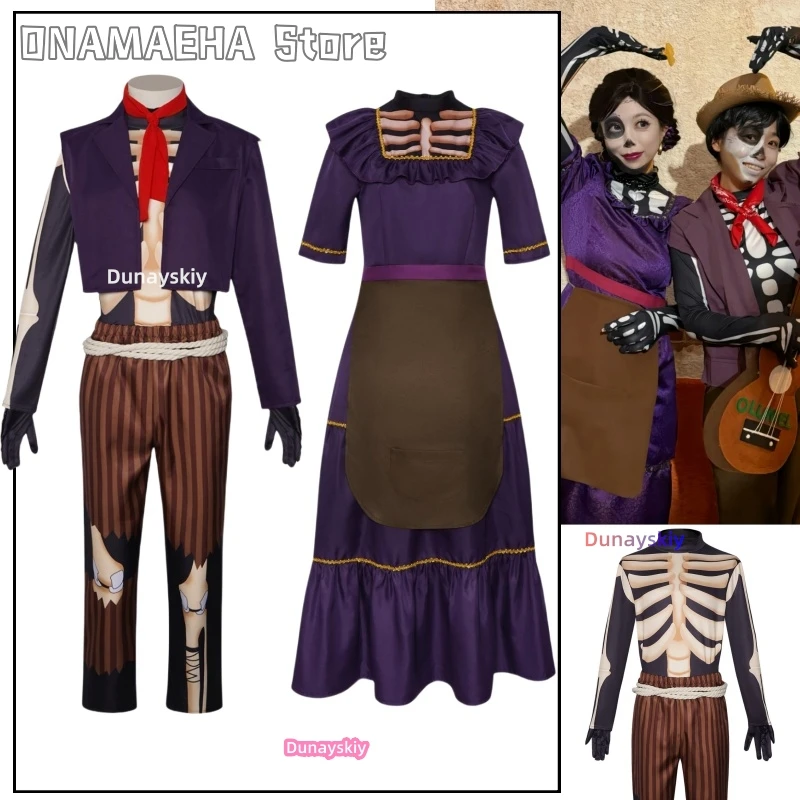 

Anime Hector Rivera Cosplay Costume Mama Imelda Cosplay Outfits Man Woman Carnival Coco Family Party Fancy Play Clothing