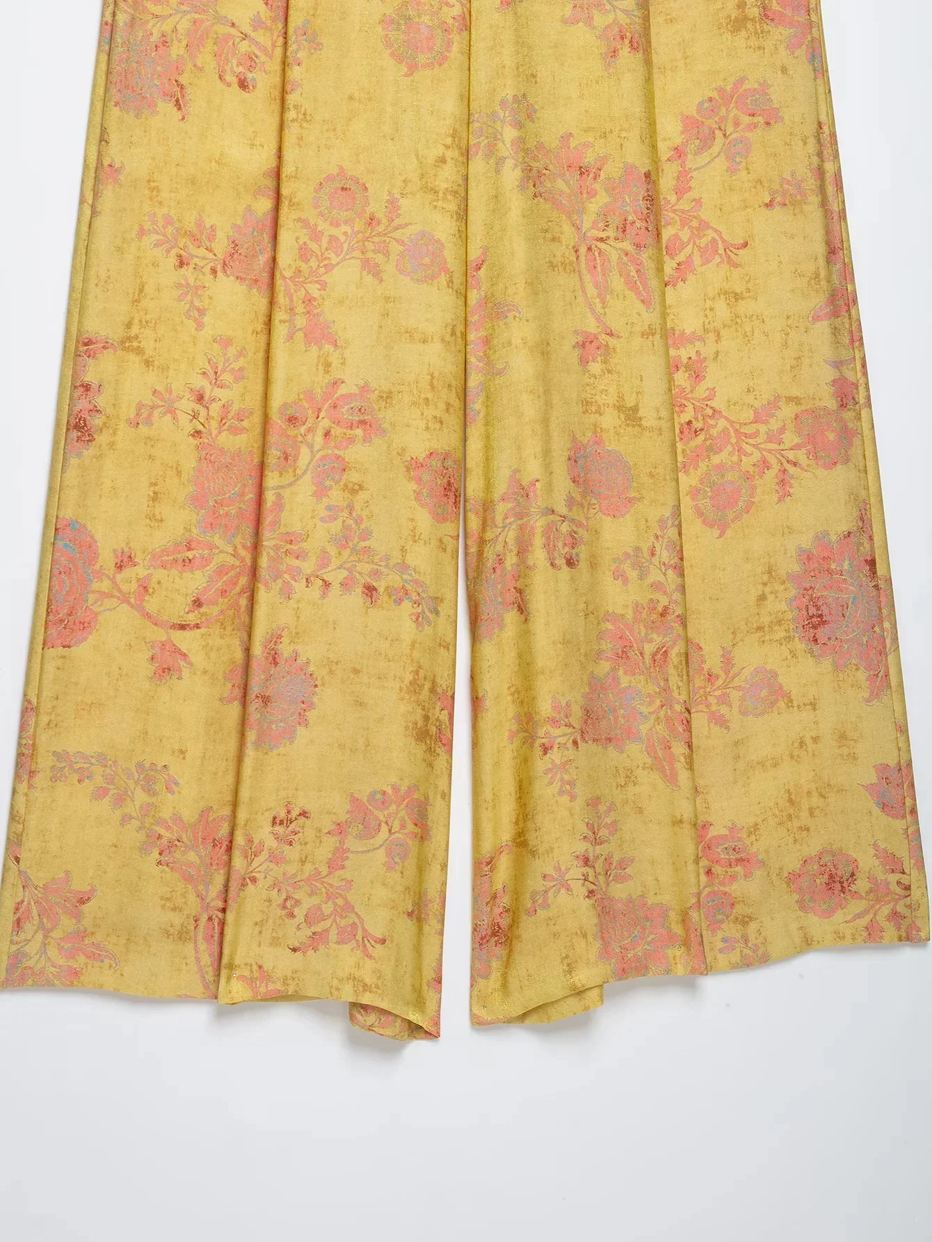KONDALA Damen Eleganter Kimono-Stil Bedruckter Anzug 2026 Sommer Trendiger Urlaubs-Vintage-Chic Hosenanzug mit Seilknöpfen, Hemd, Lange Hose – Detail 16