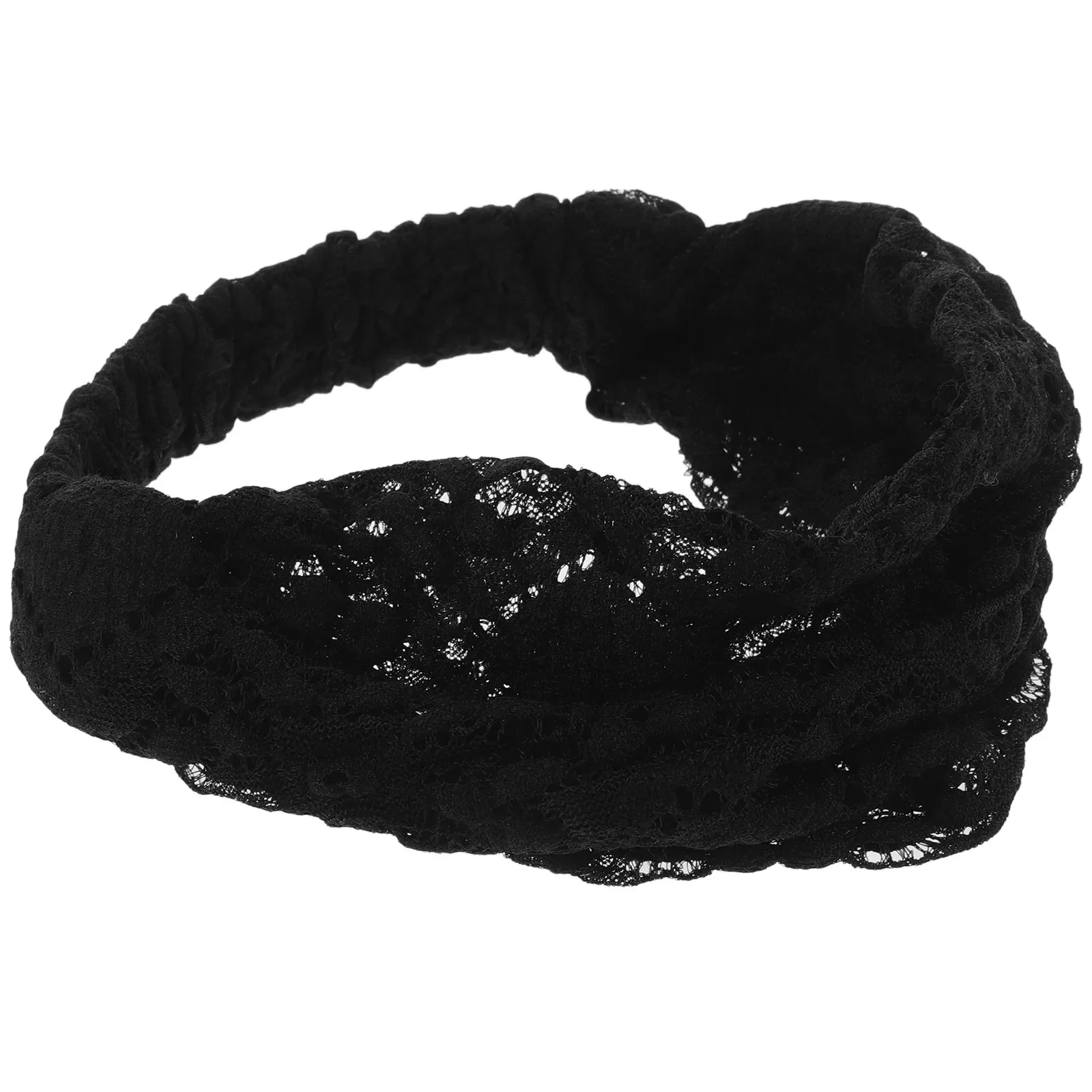 Wide Lace Satin Headbands for Women Stylish Conceal Gray Hair Elastic Hair Covering Versatile Elegant Bandanas for Casual Formal