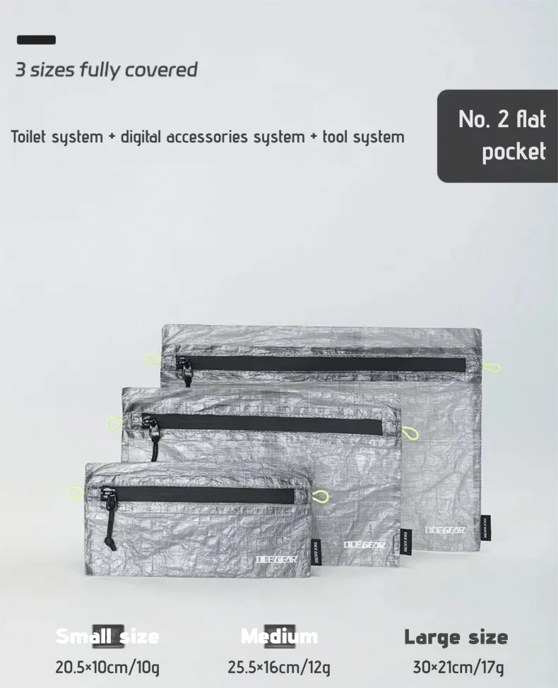 مجموعة حقائب تخزين خارجية خفيفة الوزن مقاومة للماء كيس جاف مضغوط حقيبة مسطحة حقيبة إسعافات أولية متعددة الحجم منظم تخييم للسفر