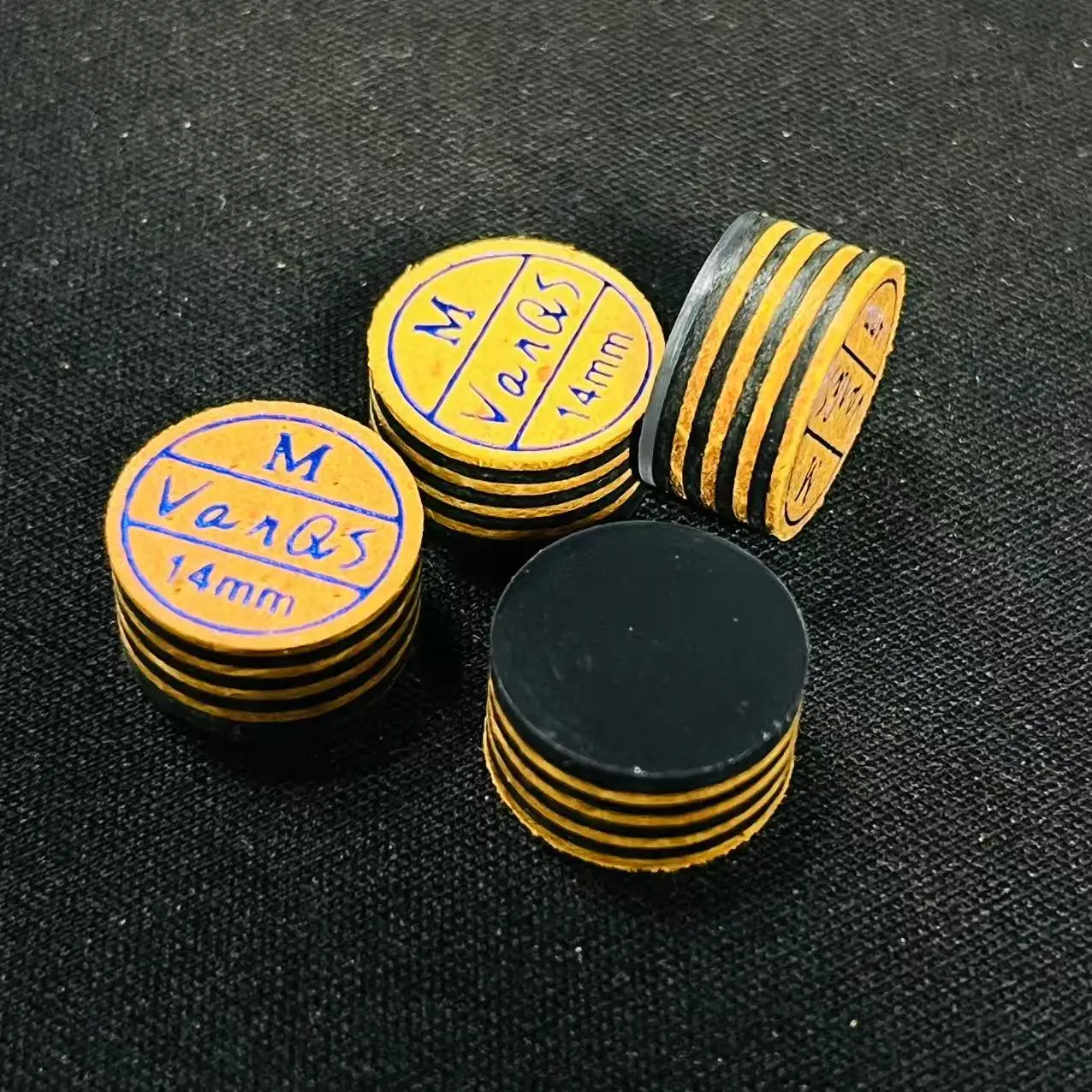 2025 ใหม่มาถึง VanQs คุณภาพสูง 14 มม.ขนาด 8 ชั้นหนังสระว่ายน้ํา CUE TIP สําหรับบิลเลียด CUE STICK