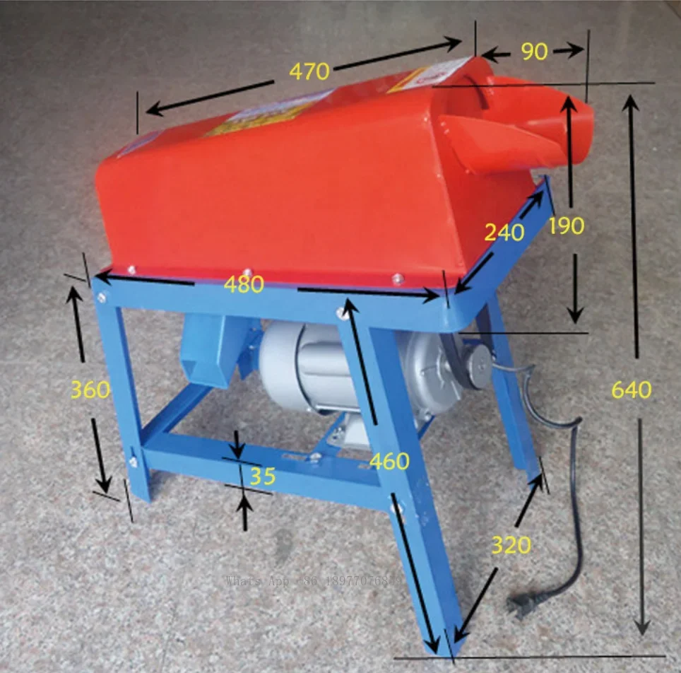 Well Packaged Customized Color Wheat Threshing Machine /corn Sheller