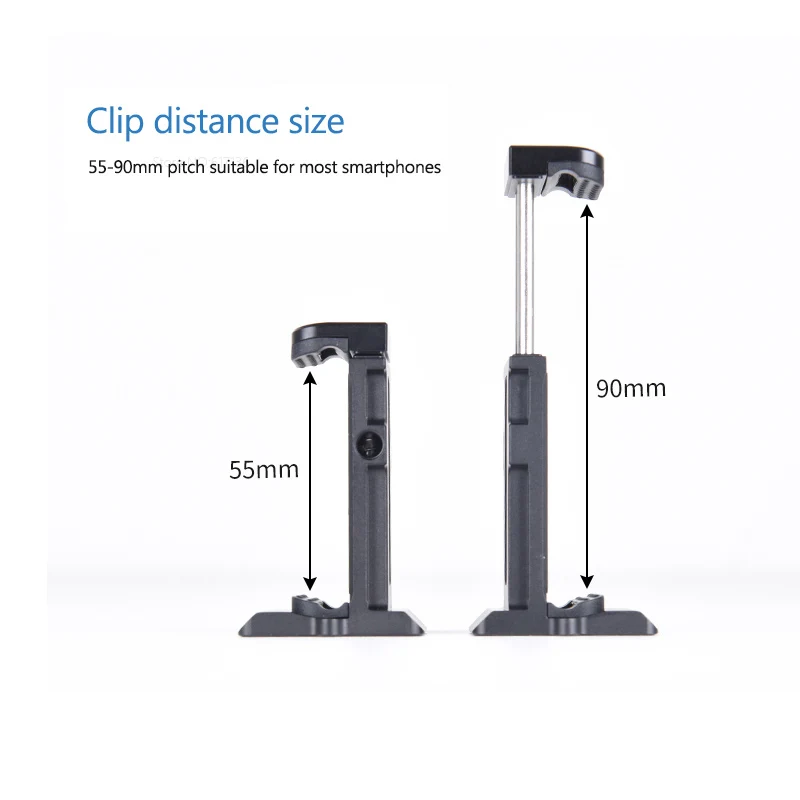 AOKA AP5590 حامل هاتف ثلاثي القوائم Selfie عصا حامل كليب العالمي الهاتف الذكي محول لايف كليب E-كليب شحن مجاني